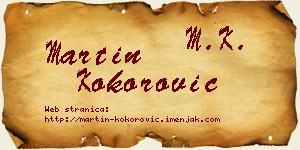 Martin Kokorović vizit kartica